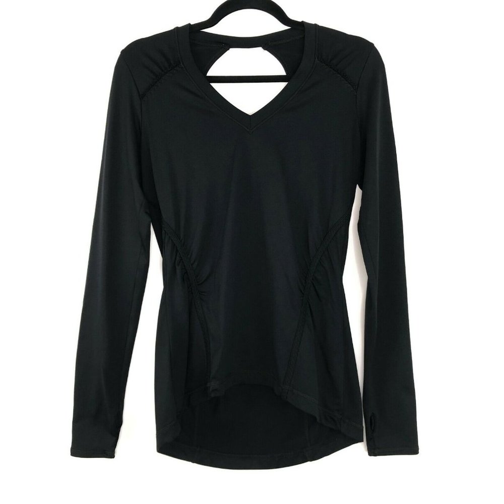 Vimmia V Neck Keyhole Back Top L